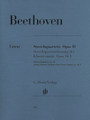 HAL LEONARD Beethoven (Herttrich): String Quartets Op.18, and String Quartet Version of Piano Sonata Op.14, No.1 - URTEXT (string quartet)