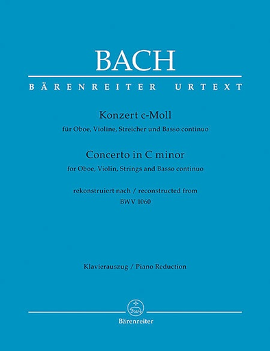 Barenreiter Bach, J.S.: Concerto In C Minor For Oboe And Violin, BWV 1060 (rekonstruiert nach BWV 1060) Barenreiter