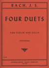 International Music Company Bach, J.S.: Four Duets for (violin, cello) IMC