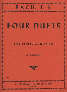 International Music Company Bach, J.S.: Four Duets for (violin, cello) IMC