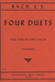 International Music Company Bach, J.S.: Four Duets for (violin, cello) IMC