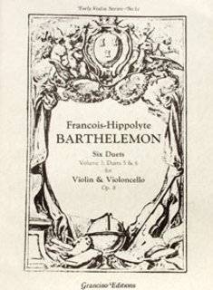 Barthelemon, F.H.: Six Duets Op.8 V.3 (Violin & cello)