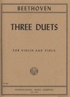 International Music Company Beethoven, L.van: Three Duets for Violin & Viola