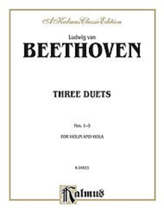 Alfred Music Beethoven, L.van: Three Duets for Violin & Viola