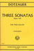 International Music Company Dotzauer, Friedrich (Alwin Schroeder): Three Sonatas op.103 (2 cellos) IMC