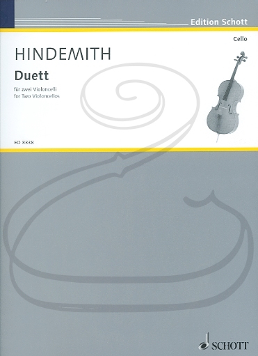 HAL LEONARD Hindemith: Duett for Two Violoncellos (2 cellos) Schott