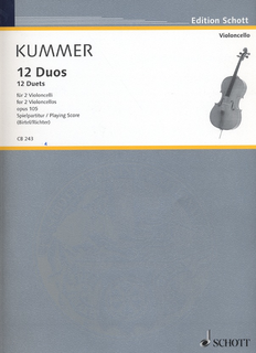HAL LEONARD Kummer, F.A. (Birtel/Richter): 12 Duos, Op.105 (two cellos) Schott