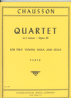 International Music Company Chausson, Ernest: String quartet in c minor, Op.35-unfinished (parts)