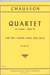 International Music Company Chausson, Ernest: String quartet in c minor, Op.35-unfinished (parts)