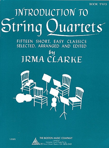 HAL LEONARD Clarke, Irma: Introduction to String Quartets Vol.2 (score & parts, optional 3rd violin part is the same as the viola part)