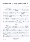 HAL LEONARD Clarke, Irma: Introduction to String Quartets Vol.2 (score & parts, optional 3rd violin part is the same as the viola part)