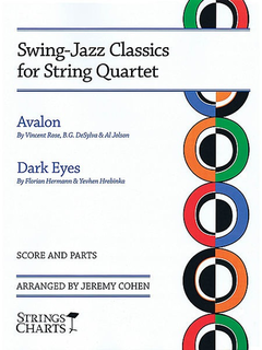 HAL LEONARD Cohen, J.: Swing-Jazz Classics for String Quartet-Avalon and Dark Eyes (score and parts)