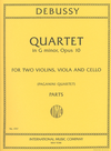 International Music Company Debussy, Claude: Quartet Op.10 in G minor, Paganini string quartet