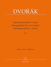 Barenreiter Dvorak, Antonin: String Quartet No.1 in A Major, Op 2, Barenreiter