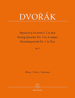 Barenreiter Dvorak, Antonin: String Quartet No.1 in A Major, Op 2, Barenreiter