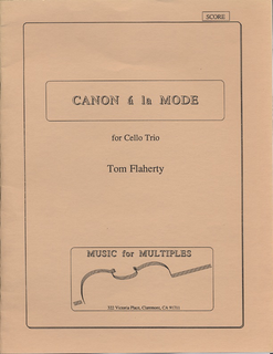 Flaherty: Canona la Mode for Cello Trio (score & parts)