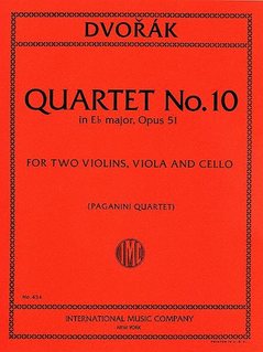 International Music Company Dvorak, Antonin: Quartet No. 10 in E flat major, Opus 51