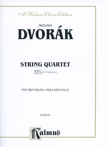 Dvorak, Antonin: String Quartet in f minor, Op. 9