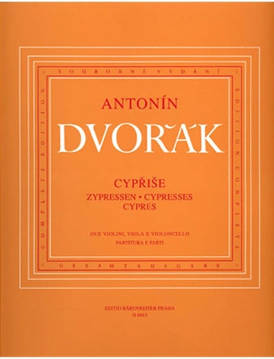 Barenreiter Dvorak, Antonin: Cypresses (String Quartet) Barenreiter