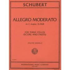 International Music Company Schubert, Franz: Allegro Moderato in C major, D.968 (3 cellos, score & parts)