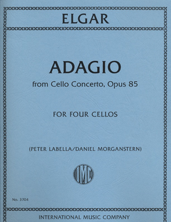 International Music Company Elgar, Edward: Adagio from Cello Concerto, Op. 85 (4 cellos) score & parts