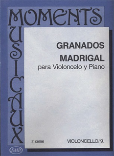 HAL LEONARD Granados, Enrique (Pejtsik): Madrigal (cello & piano), Edito Musica Budapest