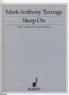 Schott Music Turnage, Marc-Anthony: Sleep On, Three Lullabies for Cello and Piano