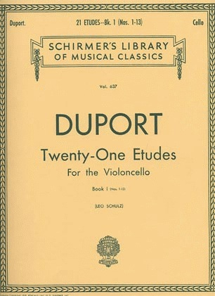 HAL LEONARD Duport: 21 Etudes Bk.1 No.1-13 (cello) SCHIRMER