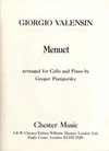 Valensin, Giorgio (Piatigorsky): Menuet (Cello & Piano)