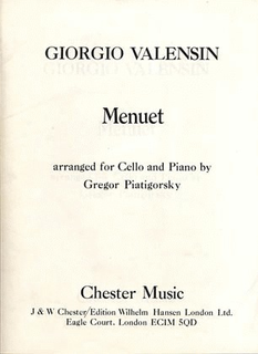 CHESTER MUSIC Valensin, Giorgio (Piatigorsky): Menuet (Cello & Piano)