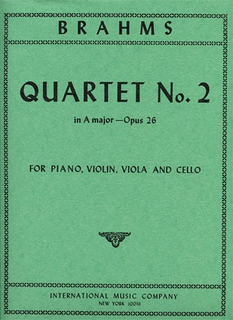 International Music Company Brahms, Johannes: Piano Quartet in A major Op.26 (violin, viola, cello, piano)