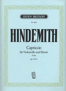 Hindemith: Capriccio Op.8, No.1 (cello & piano) Breitkopf