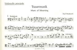 HAL LEONARD Hindemith, P. (Willms, arr.) Trauermusik (cello and piano)
