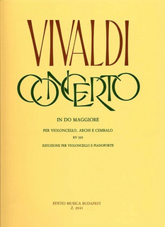 HAL LEONARD Vivaldi, Antonio: Concerto in C for Cello, Strings, Cembalo RV399 (cello & piano)