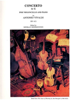 LudwigMasters Vivaldi, Antonio (Rostropovich): Concerto in G, RV 413 (cello & piano)
