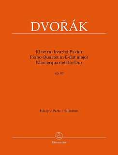 Barenreiter Dvorak, Antonin: Piano Quartet In Eb major Op.87 (violin, viola, cello, piano) Barenreiter