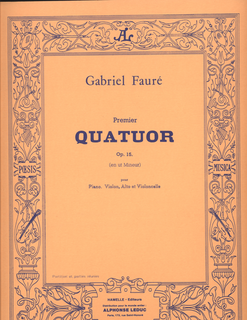 Faure, Gabriel: Piano Quartet Op.15No. 1 (piano, violin, viola, cello)