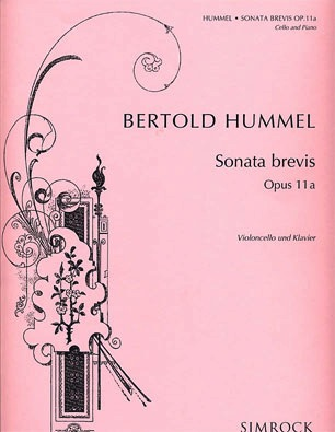 HAL LEONARD Hummel, B.: Sonata Brevis, Op. 11a (cello & piano)