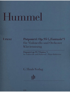 HAL LEONARD Hummel, J.N. (Gertsch/Steiner, ed.): Potpourri Op.95, ''Fantasy'', urtext (cello and piano)