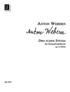 Carl Fischer Webern, A.: 3 Little Pieces, Op.11 (cello and piano)