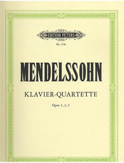 C.F. Peters Mendelssohn, F.: Complete Piano Quartets, No.1-3 (violin, viola, cello, and piano)