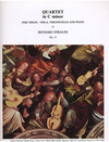 LudwigMasters Strauss, Richard: Piano Quartet in C minor, Op. 13 (violin, viola, cello, piano)