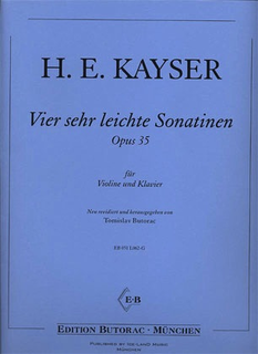 Kayser, H.E.: Four Very Easy Sonatinas Op.35 (cello & piano)