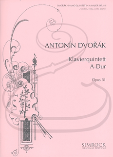 HAL LEONARD Dvorak: Piano Quintet in A Major, Op.81 (piano quintet) Simrock