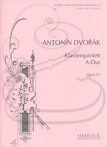 HAL LEONARD Dvorak: Piano Quintet in A Major, Op.81 (piano quintet) Simrock