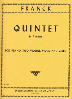 International Music Company Franck, Cesar: Quintet in F minor (piano, 2 violins, viola, cello)