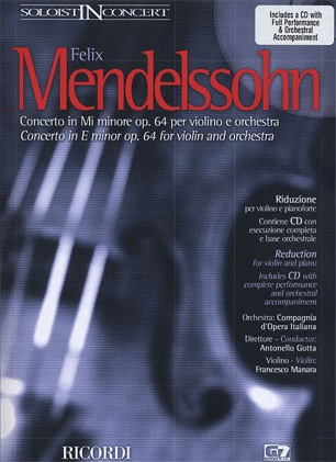 HAL LEONARD Mendelssohn, Felix: Concerto in e minor Op.64 (violin, CD, Piano)