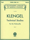 HAL LEONARD Klengel: Technical Studies, Vol.1 (cello) Schirmer