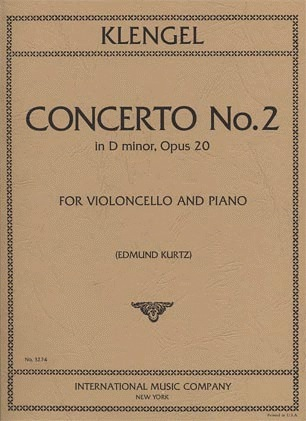 International Music Company Klengel (Kurtz): Concerto No.2 in D minor, Op.20 (cello & piano)