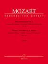 Barenreiter Mozart, W.A.: Quintet from Piano Concerto No.12 in A (2 violins, viola, cello, piano) Barenreiter
